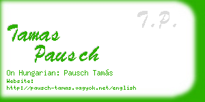 tamas pausch business card